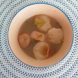 素朴!青さとお麩の味噌汁